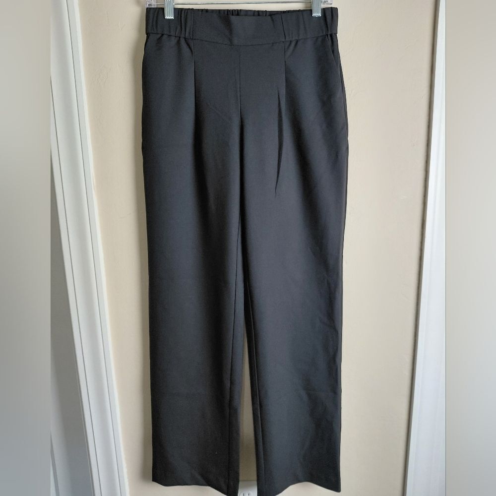 Of Mercer Pull On Pleated Pants Black With Pockets NWT Size 2
